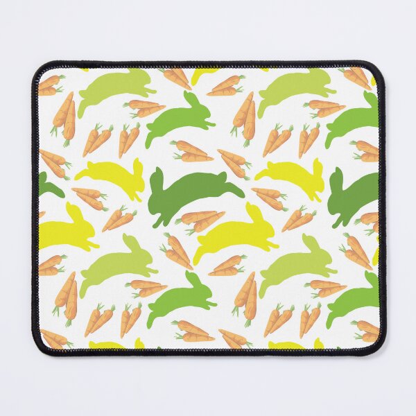 Item preview, "Run Rabbit Run", rabbits in a carrot field Spring print designed and sold by LaylaEvans1.