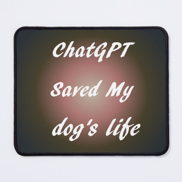 Item preview, AI and ChatGPT is my Hear for Dark Gunmetal dog's life designed and sold by TechsQuickArt.