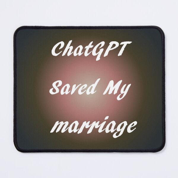 Item preview, AI and ChatGPT is my Hear for Dark Gunmetal marriage designed and sold by TechsQuickArt.
