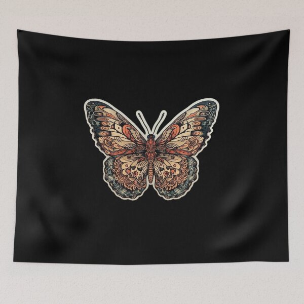 Item preview, Cool Butterfly with Geometry Pattern designed and sold by c4k5llc.