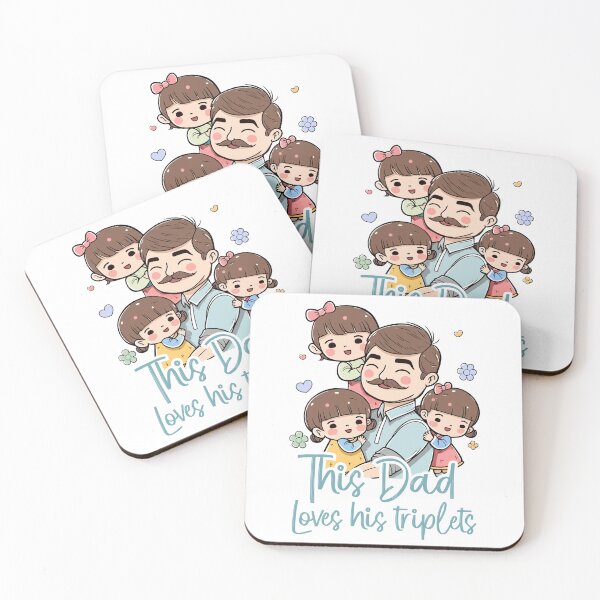 Item preview, This Dad Loves His Triplets designed and sold by Jakub Nawrocki.