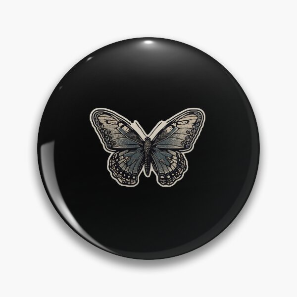 Item preview, Black and White Butterfly with Mysterious Pattern designed and sold by c4k5llc.