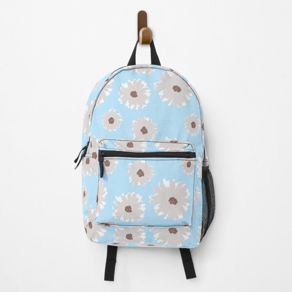 Item preview, Modern daisies in blue designed and sold by veevain.
