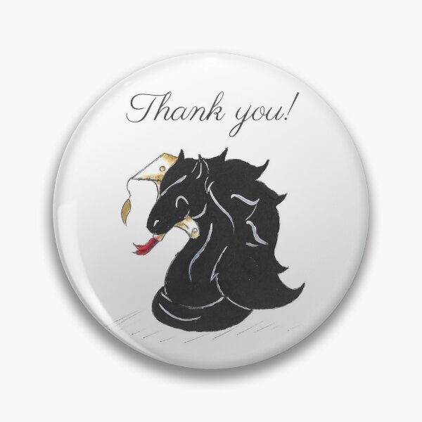 Item preview, Chess Club Grad (Black Knight) (Thank You Card) designed and sold by KOKeefeArt.