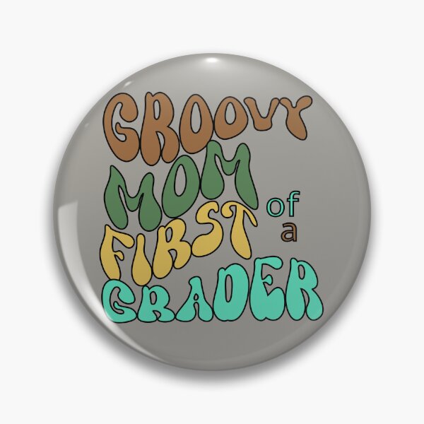 Item preview, Groovy Mom of a First Grader, Retro 70 s Elementary School designed and sold by DiensDesign.