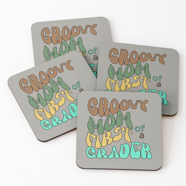 Item preview, Groovy Mom of a First Grader, Retro 70 s Elementary School designed and sold by DiensDesign.