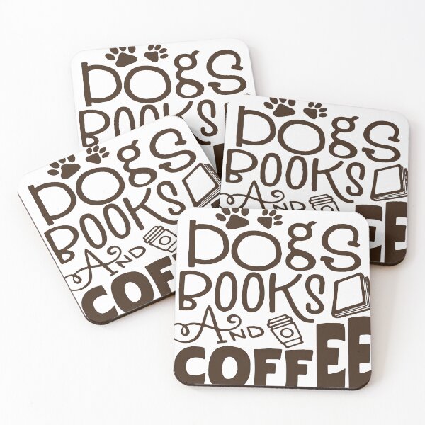 Item preview, DOGS BOOKS AND COFEE designed and sold by Teevet.