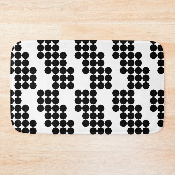 Item preview, Black Octagons on White designed and sold by Shapes-Mania.