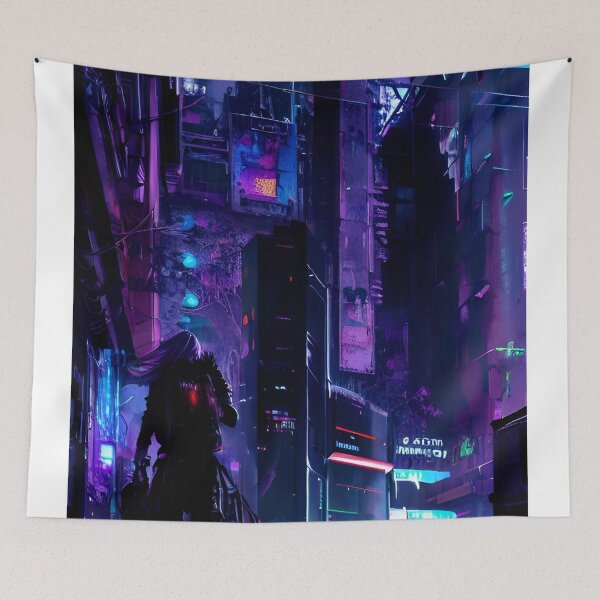 Item preview, Purple Haze of Cyber City - City Scene designed and sold by Delerat7.