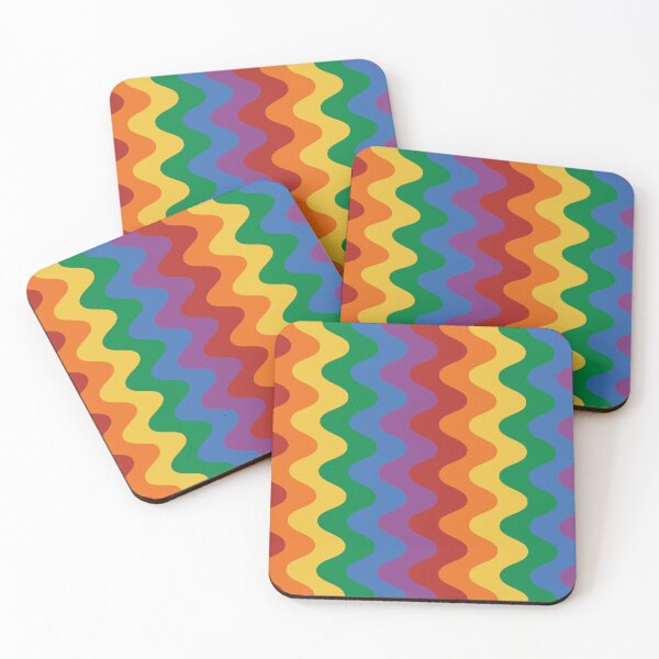 Item preview, wave rainbow, LGBTQ color, Pride month, gift for LGBTQ designed and sold by Pattrenonly.