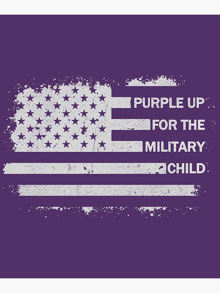 I Purple Up For Military Children Shirt Appreciation Gifts I Purple Up For Military Children Shirt Appreciation Gifts