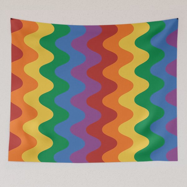 Item preview, wave rainbow, LGBTQ color, Pride month, gift for LGBTQ designed and sold by Pattrenonly.