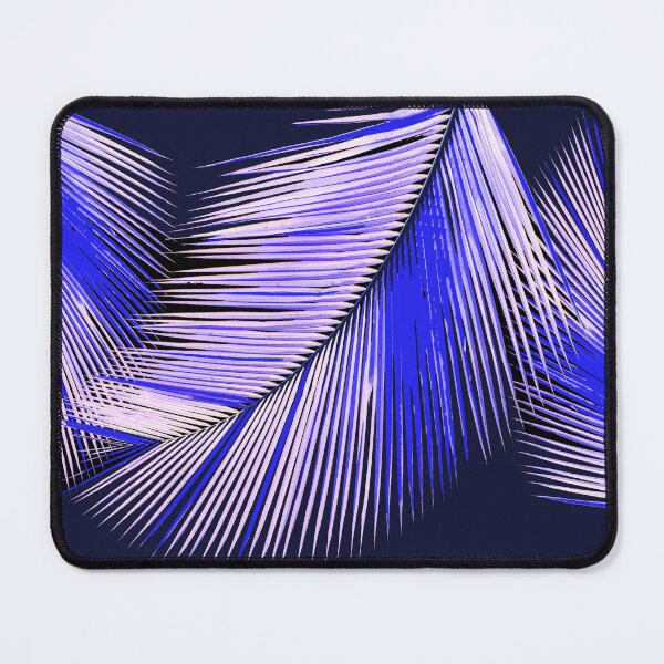 Item preview, Blue palms on dark blue background designed and sold by Happyoninside.