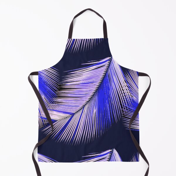 Item preview, Blue palms on dark blue background designed and sold by Happyoninside.