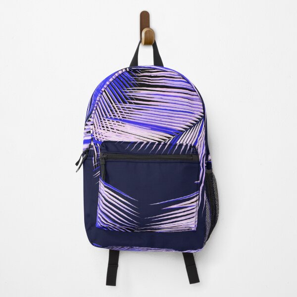 Item preview, Blue palms on dark blue background designed and sold by Happyoninside.