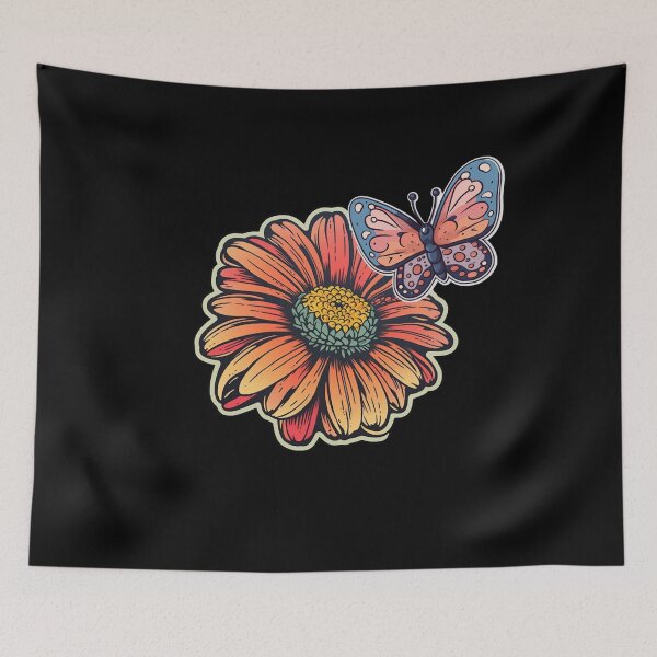 Artikelvorschau, Cute Butterfly on a Sunflower entworfen und verkauft von c4k5llc.