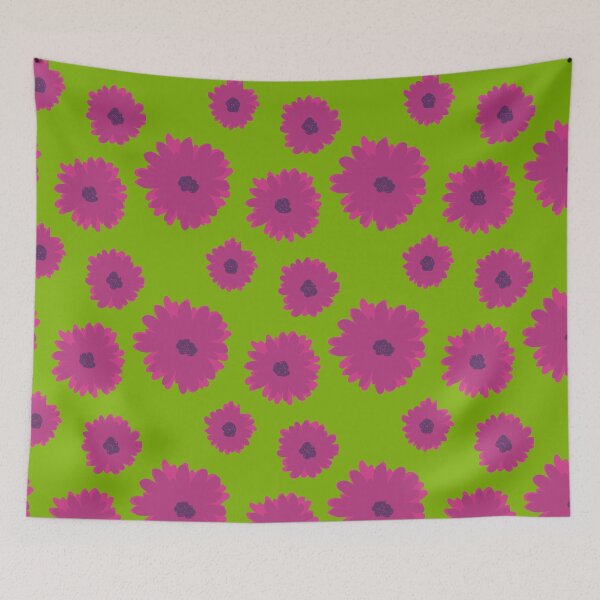 Item preview, Margaritas modernas en verde neón designed and sold by veevain.
