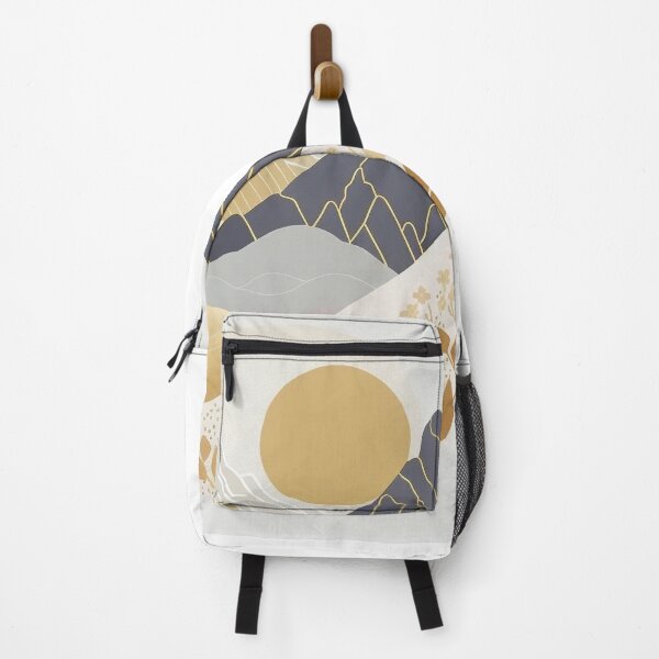 Item preview, Golden Mountains At Sunset | Minimalist Boho Design designed and sold by SimoneAI.