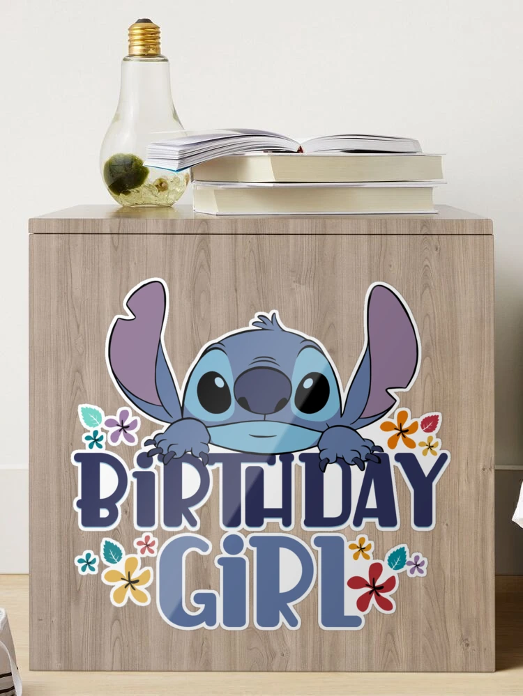 Lilo & Stitch Birthday Girl Sticker for Sale by JeanHillz