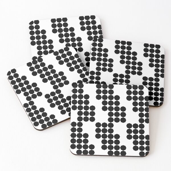 Item preview, Black Octagons on White designed and sold by Shapes-Mania.