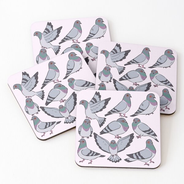 Item preview, Cute cartoon Pigeons pattern  designed and sold by Yarafantasyart.