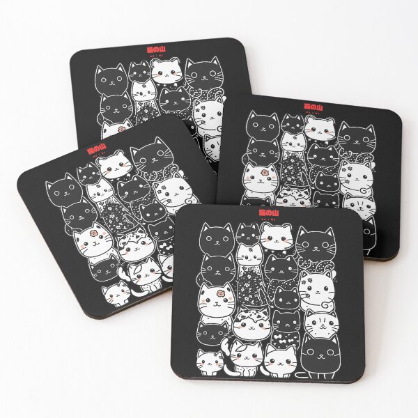 Item preview, A group of black and white cats designed and sold by TShirtCentral01.