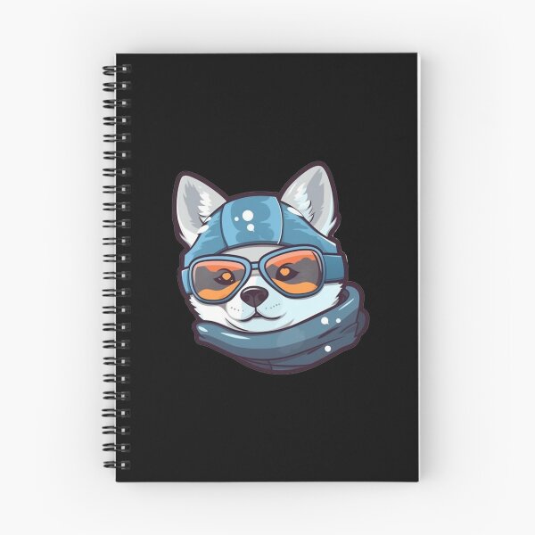 Item preview, Cute and Cool Snowboarding Husky Dog designed and sold by c4k5llc.