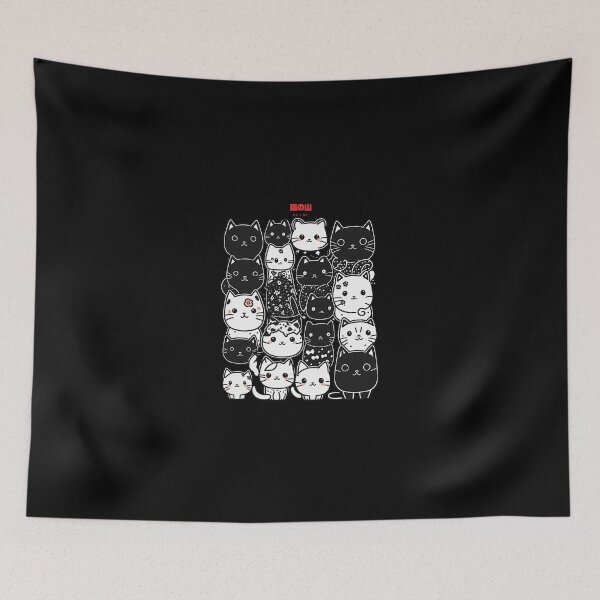 Item preview, A group of black and white cats designed and sold by TShirtCentral01.