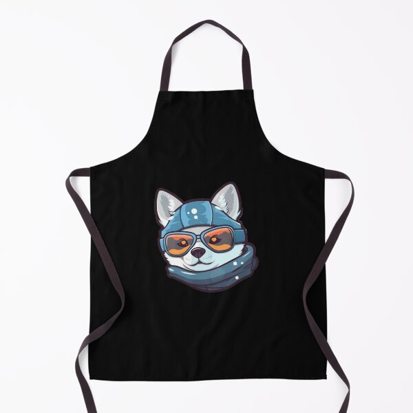 Item preview, Cute and Cool Snowboarding Husky Dog designed and sold by c4k5llc.