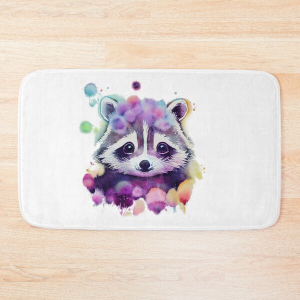 Item preview, Racoon Kawaii Watercolor Painting - Forest Critter Animal Chibi Lover designed and sold by Top Seller ⭐⭐⭐⭐⭐ 5/5.