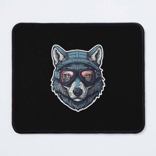 Item preview, Snowboarding Wolf in Goggles designed and sold by c4k5llc.