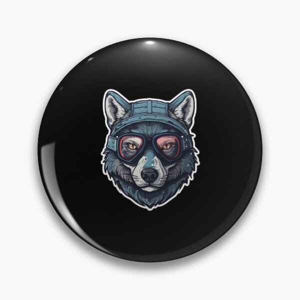 Item preview, Snowboarding Wolf in Goggles designed and sold by c4k5llc.
