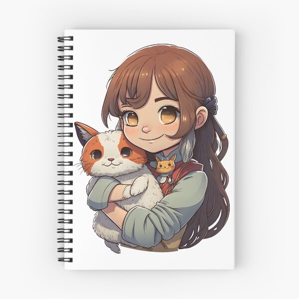 Item preview, Cat & Girl Kawaii Anime Cute Cat Lover designed and sold by SecretDicer.
