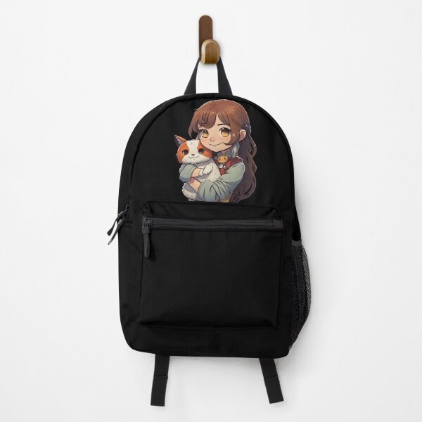 Item preview, Cat & Girl Kawaii Anime Cute Cat Lover designed and sold by SecretDicer.