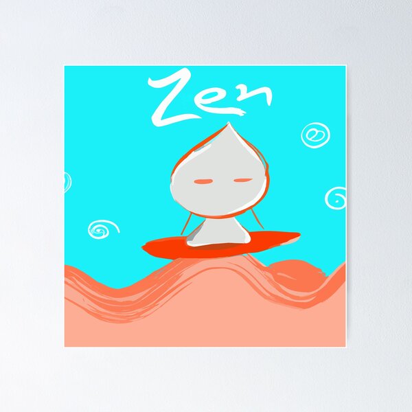 Item preview, Zen in the Waves Surfing designed and sold by kenix73.