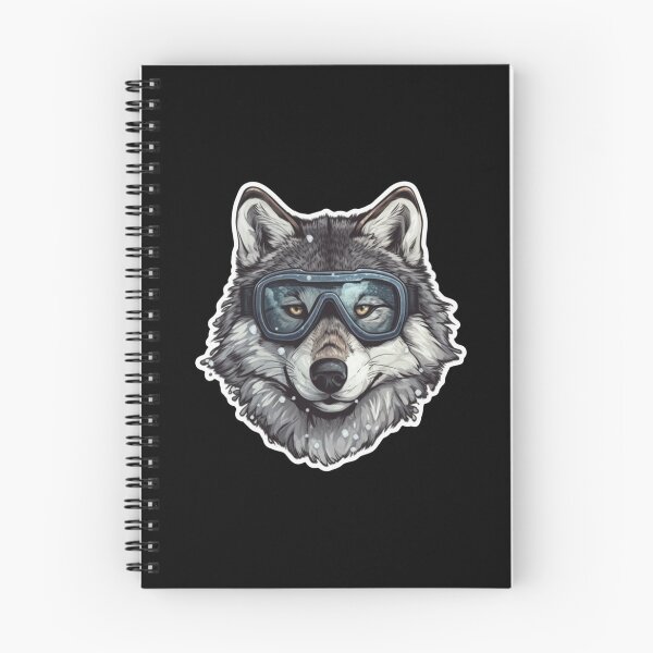 Item preview, Snowboarding Wolf in Goggles designed and sold by c4k5llc.