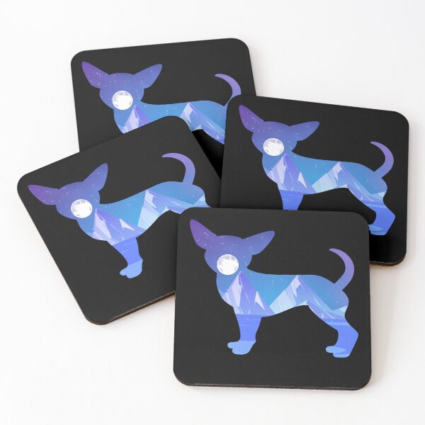 Item preview, chihuahua Dog Silhouette Moon Nature Gift designed and sold by alaechamlal.