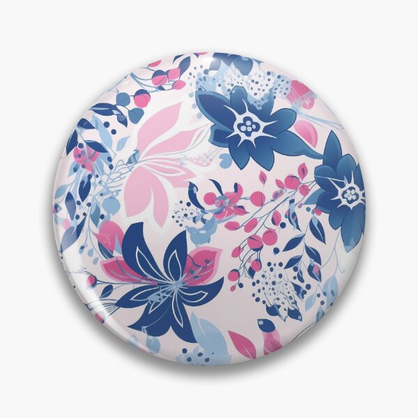 Item preview, subtle trans pride floral pattern ?️‍⚧️ designed and sold by zaykovadesigns.
