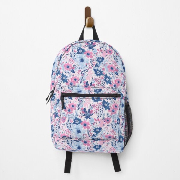 Item preview, subtle trans pride floral pattern ?️‍⚧️ designed and sold by zaykovadesigns.