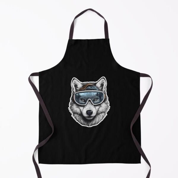 Item preview, Snowboarding Wolf in Goggles designed and sold by c4k5llc.