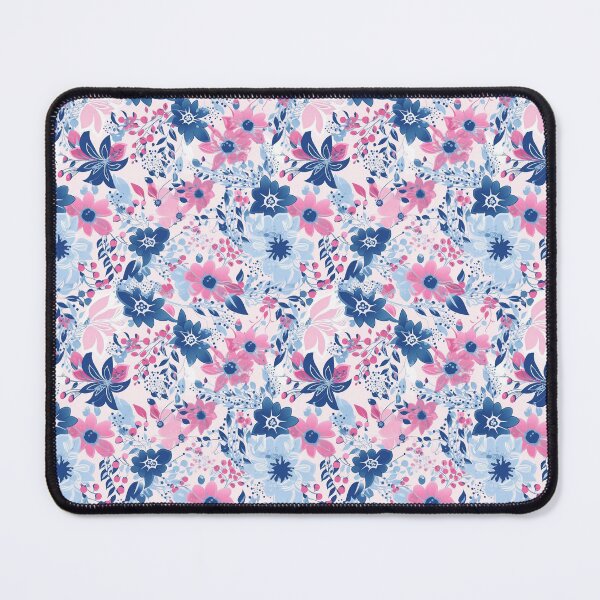 Item preview, subtle trans pride floral pattern ?️‍⚧️ designed and sold by zaykovadesigns.