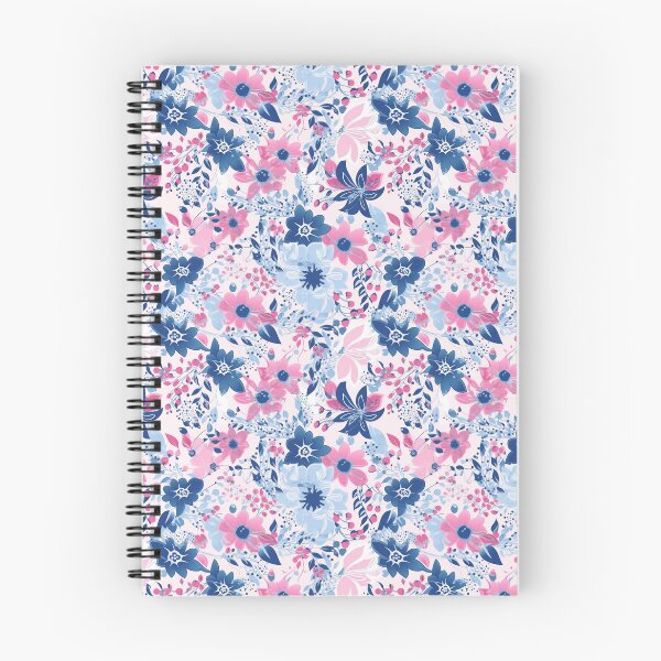 Item preview, subtle trans pride floral pattern ?️‍⚧️ designed and sold by zaykovadesigns.
