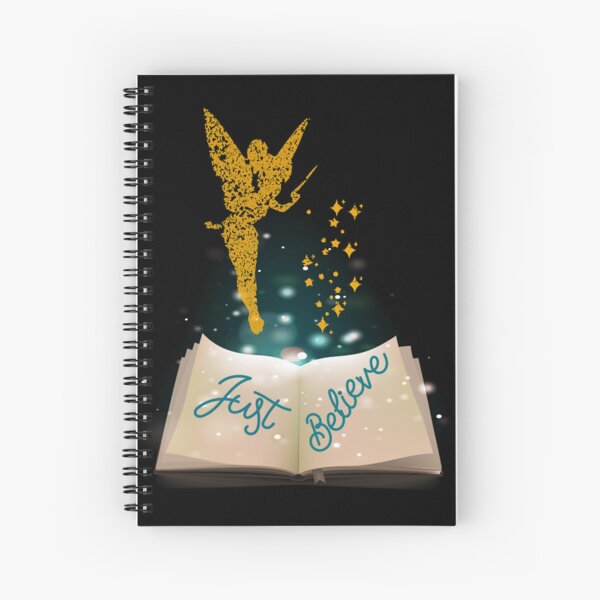 believe Tinkerbell Magic, believe Cute Fairy , Pink Tinker bell Magic, Sassy Fairy, Believe Golden Tinkerbell Magic, fairy christmas Essential T-Shirt Spiral Notebook