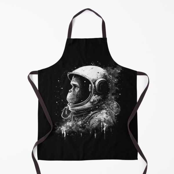 Item preview, Space Monkey - Black and White Art designed and sold by Top Seller ⭐⭐⭐⭐⭐ 5/5.