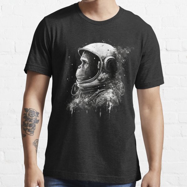 Item preview, Space Monkey - Black and White Art designed and sold by Top Seller ⭐⭐⭐⭐⭐ 5/5.