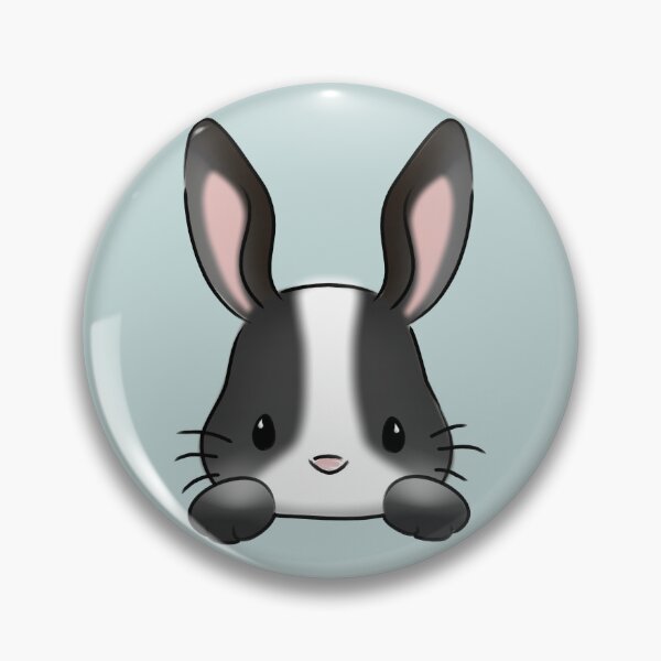 Item preview, Topsy the Black and White Dutch Rabbit (skylight blue) designed and sold by RuthieLord.