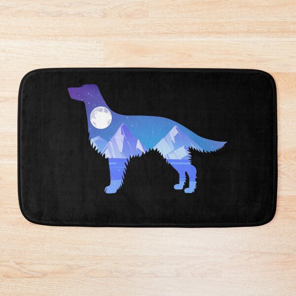 Artikelvorschau, Englischer Setter-HundeSilhouette-Mond-Natur-Geschenk entworfen und verkauft von alaechamlal.