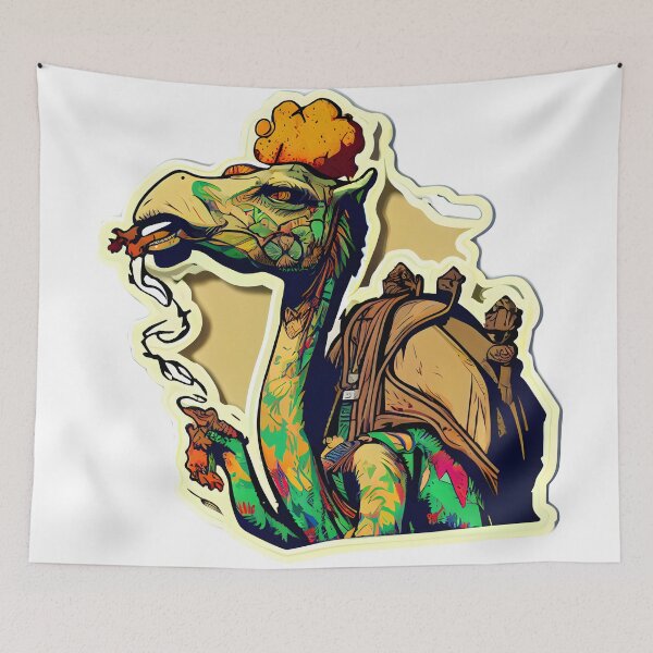 Item preview, cute camel smoking weed designed and sold by futuresimo04.