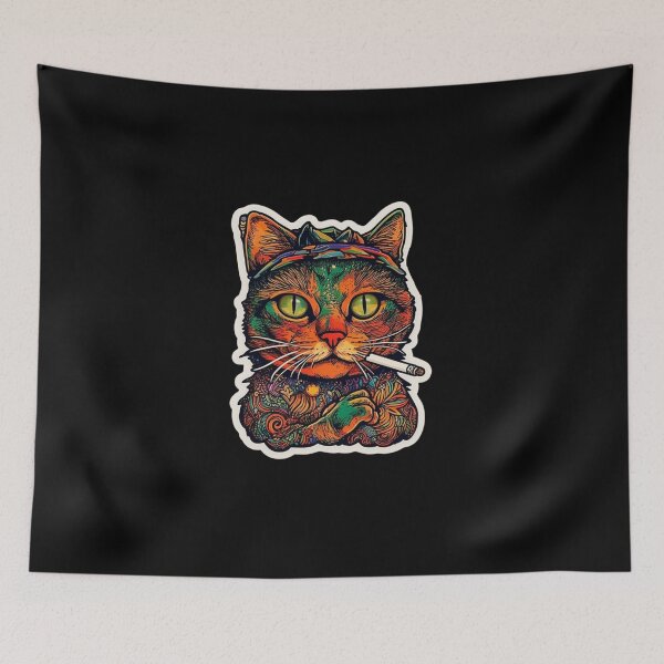 Item preview, Jungle Cat Smoking designed and sold by c4k5llc.