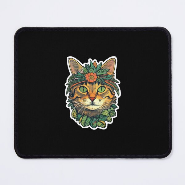 Item preview, Jungle Cat Floral Cat designed and sold by c4k5llc.